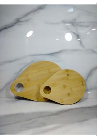 Resim Kesme Tahtası Damla 2'li Bambu 