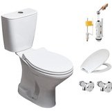 Resim EGE Vitrifiye Era Alttan Çıkışlı Klozet (Kapak + İç Takım) (5 Takım) (KUTU-2000000516) 