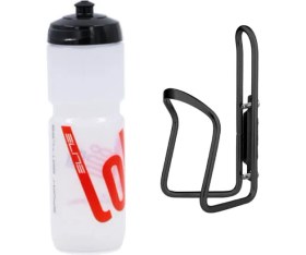 Resim Elite Super Loli 800ML Bisiklet Matara Kafes Seti Şeffaf 