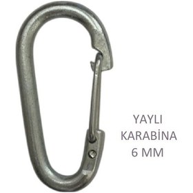 Resim Karabina, Yaylı, 6 Mm, Askı, Çengel, Kanca, Anahtarlık 
