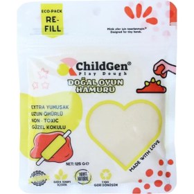 Resim Peri Store Doğal Oyun Hamuru - Beyaz -Vakumlu Kartuş Paket 
