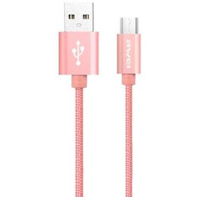 Resim Awei Micro Usb Hızlı Şarj Ve Usb Kablo Metal Örgü 1Mt Cl-30 Roseg (275864164) 