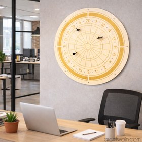 Resim Manyetik Dart Naturel - Siyah / Metal / 110 cm 