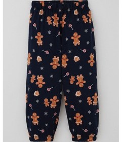Resim Breeze Erkek Bebek Pijama Takımı Yılbaşı Temalı Kurabiye Adam Desenli 9 Ay-3 Yaş, Lacivert Lacivert 
