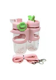 Resim Shotay Su Matarası 2 Bölmeli Tritan Pembe 900ml Pembe 