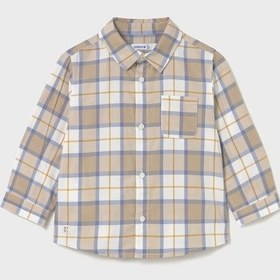 Resim Mayoral Ekose Desenli Erkek Bebek Gömlek 2109 Bej 