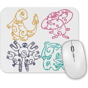 Resim Baskı Dükkanı Balbazar Pokemon Go Pikachu Mouse Pad 