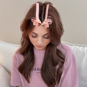 Resim İki Paket Saç Kökleri Kabarık Klipsler Saç Bukleleri Hacim Bukleleri Kök Klipsleri Doğal Kabarık Anında Saçlar Isı Olmayan Bukleler Isı Olmayan DIY Stil Aracı Uzun ve Kısa Saç Bukleleri 