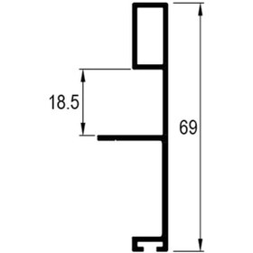Resim Albatur 8200 Alüminyum Cumba Kulp Profili 18 Mm Parlak 270 Cm 505625178 