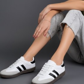 Resim Muggo DORGO Kadın Günlük Bağcıklı Yürüyüş Koşu Sneaker Spor Ayakkabı 