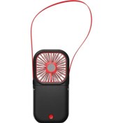 Resim YKD Store F20 Elektrapan Elde Taşınma Fan Taşınabilir Masaüstü Katlanır Sessiz USB Asma Boyun Fan (Siyah)(Yurt Dışından) 