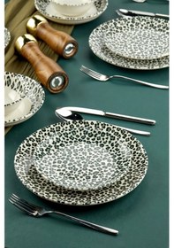 Resim Cooker 24 Parça Porselen Yemek Takımı Ckr4070 Yeşil 