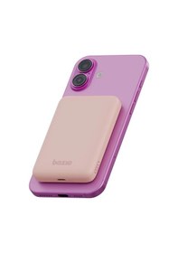Resim Energea X Bazic Gopower Snap 5k 3in1 5.000 Mah 20w Pd Kablolu Ve 15w Kablosuz Hızlı Şarj Magsafe Powerbank - Pembe Pembe 