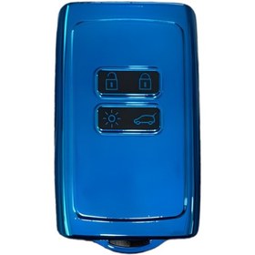 Resim Autohan Keys Lüx Renault Anahtar Kılıfı, Clio E-tech, Austral, Megane 4, Talisman, Clio 5 İle Uyumlu, Mavi 
