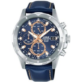 Resim Lorus Rz611ax9 Quartz Deri Lacivert 43 Mm Erkek Kol Saati Gri 
