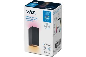 Resim Wiz Akıllı Duvar Lambası Up&Down 2xGU10 LED 16M Renk Seçeneği ile Siyah 