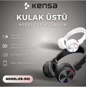 Resim Kensa KB-942 Uyumlu Kulaküstü Bluetooth Kulaklık 