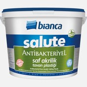 Resim Bianca 10 KG Salute Mat Tavan Saf Akrilik Antibakteriyel Boya Beyaz 