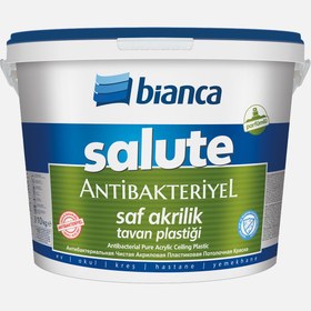 Resim Bianca 10 KG Salute Mat Tavan Saf Akrilik Antibakteriyel Boya Beyaz 