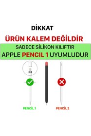 Resim NovStrap Apple Pencil 1 Nesil Uyumlu Kılıf Apple Pencil 1 Silikon Koruma Kılıfı 