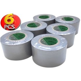 Resim Pvc Isı Yalıtım Eklektrik İzolasyon Bandı 50 Mm X 25 Yrd Gri 6'lı 