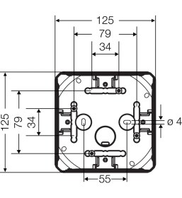 Resim Dk 0600 G Ip 66 Kablo Bağlantı Buatı 130 x 130 x 77 (10 Adet) 