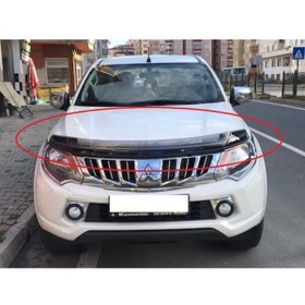 Resim AVCILAR OTO TUNING Mitsubishi L200-2015 2019 Uyumlu Ithal Benekli Kaput Rüzgarlıgı Triton 