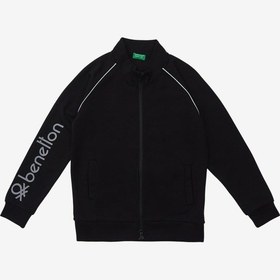 Resim United Colors Of Benetton Erkek Çocuk Siyah Sweatshirt Siyah 