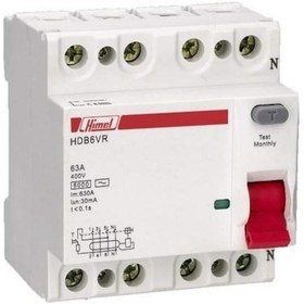 Resim Himel Kaçak Akım Koruma - 4x80a - 30 Ma - Hdb6vr480sc 