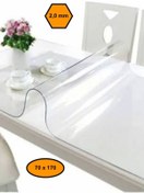 Resim MRT PLASTİK 2,0 mm PVC MASA ÖRTÜSÜ, ŞEFFAF MASA KAPLAMASI, 70x170 