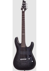 Resim Schecter C-1 Platinum Elektro Gitar (See-Thru Siyah Saten) 