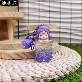 Resim Silver1 Gıoıo Yeni Sevimli Kedi Pençe Çapraz Giyinme Kurumi Bebek Araba Anahtarlık Büyük Kulak Köpek Çift Okul Çantası Hediye Anahtarlık Kolye (Yurt Dışından) 