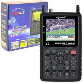 Resim Alpsat Satfinder 5 Pro Hd Görüntülü Uydu Bulucu - Ahd-tvı-cvı Kmaera Test Monitörü 