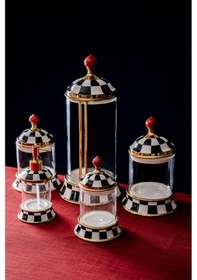 Resim Acar Cosmo 5 Parça Cam Mutfak Seti Renkli 