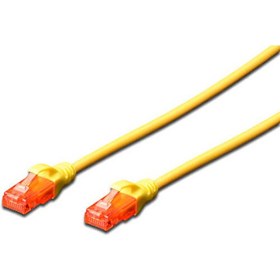 Resim Digitus Patch Kablo, U-UTP, CAT. 6, 1 metre, AWG 26/7, Cu, LSZH, sarı renk 