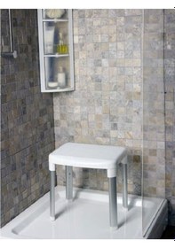 Resim Pirimanova Cappadocia Kv21 Banyo Tabure Ayarlanabilir Basamak Beyaz 