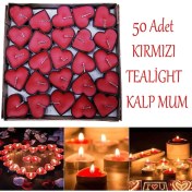 Resim Tealight Kalp Mum 
