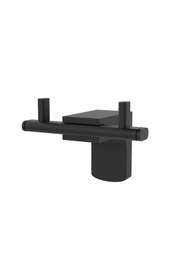 Resim VİVUS Opus Black Serisi Mat Siyah Ikili Bornoz Askılığı 