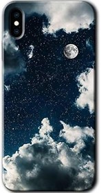Resim MRCİLETİSİMmrc-200264 Gece Gökyüzü Kılıf Baskılı Kapak Tam Kaplayan Mat Seramik iPhone Xs ile uyumlu 