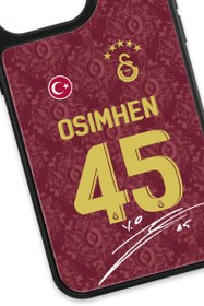 Resim Galatasaray Victor Osimhen 3. Forma İmzalı Cam Telefon Kılıfı - iPhone 13 Pro 