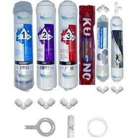 Resim Pemax Water Solutions Kapalı Kasa Su Arıtma Cihaz STD 6'lı Orijinal LGKuno Mebran Şeffaf Mineral-Gümüşİyon Tatlandırıcı 