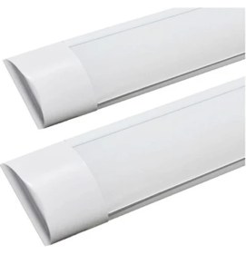 Resim GOLD ROYAL Çift Sıra Ledli 40W 120 cm Yatay Bant Armatür Beyaz Işık - 10 Adet 