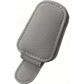 Resim Dashanshop 1 Adet Araç Güneşlik Gözlük Tutucu, Pvc Malzeme, Gri Gözlük Askı, Otomobil Aksesuarı 