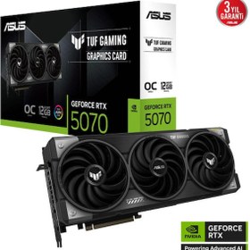 Resim 12 GB ASUS TUF-RTX5070-O12G-GAMING RTX 5070 GDDR7 192bit OC 2xHDMI 3xDP RGB DLSS 