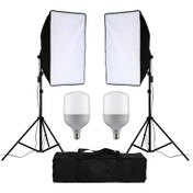 Resim Softbox 50 x 70 CM Tek Duylu 2'li Led Sürekli Işık Seti 