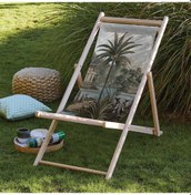 Resim Bluehomeconcept Adawall Renkli Manzara Tasarımlı Şezlong 