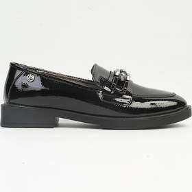Resim Pierre Cardin Pc-54271 Siyah Kırışık Kadın Loafer Ayakkabı 001 