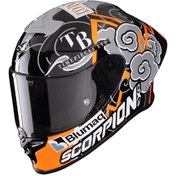 Resim Scorpion Exo R1 Evo Fım Onaylı Racing Spor Motosiklet Kaskı Siyah Gri Oranj Siyah - Gri - Turuncu 