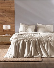 Resim Madame Coco Rosalie Tek Kişilik %100 Pamuk Armürlü Nevresim Takımı - Bej Nt0000000361 