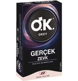 Resim Okey Prezervatif Gerçek Zevk 12 Li 